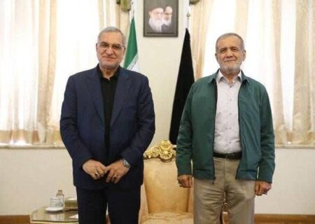دیدار وزیر بهداشت دولت سیزدهم با رئیس جمهور دولت چهاردهم