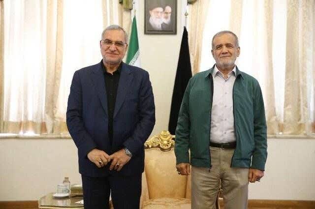 دیدار وزیر بهداشت دولت سیزدهم با رئیس جمهور دولت چهاردهم