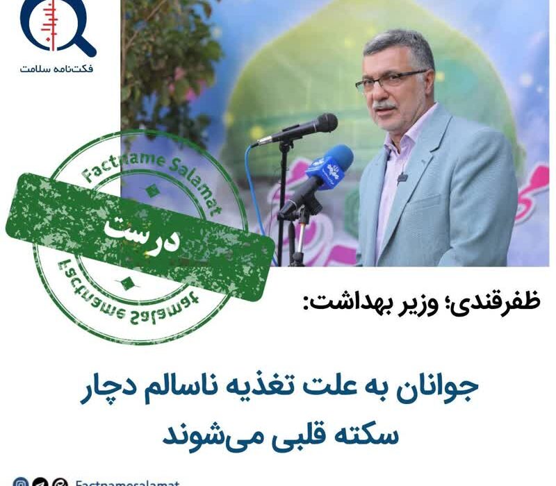جوانان به علت تغذیه ناسالم دچار سکته قلبی می‌شوند؟