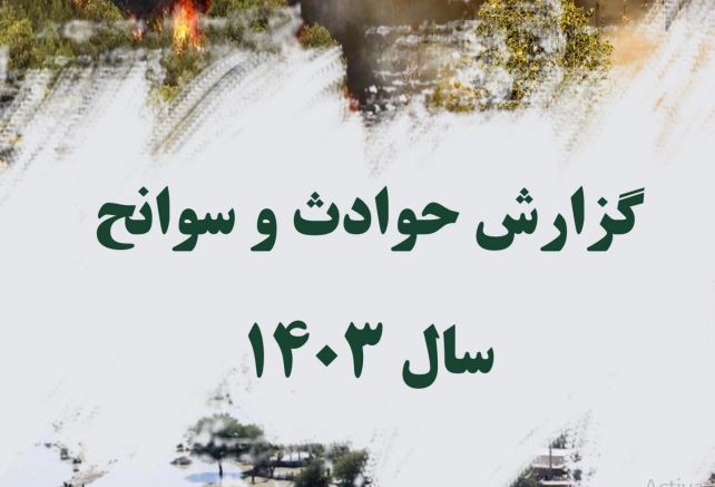 گزارش حوادث و سوانح سال 1403 منتشر شد